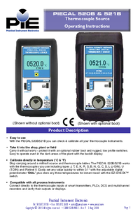 Thumbnail of document Manual - 520B and 521B Thermocouple Simulators